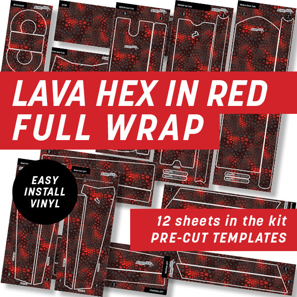 Lava Hex in Red Full Wrap Kit – KYSO Wraps