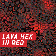 Lava Hex in Red Half Wrap Kit