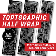 Topography on Black Half Wrap Kit