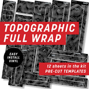 Topography on Black Full Wrap Kit