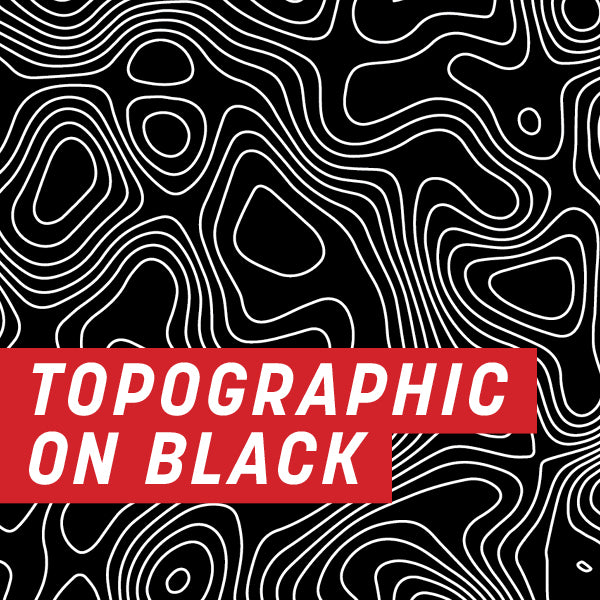 Topography on Black Uncut Sheet