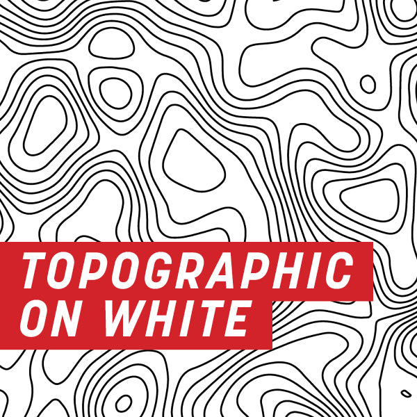 Topography on White Half Wrap Kit
